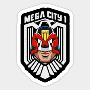 Mega city One justice badge Sticker